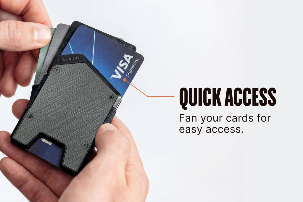 Groove Wallet® Stealth - Gunmetal