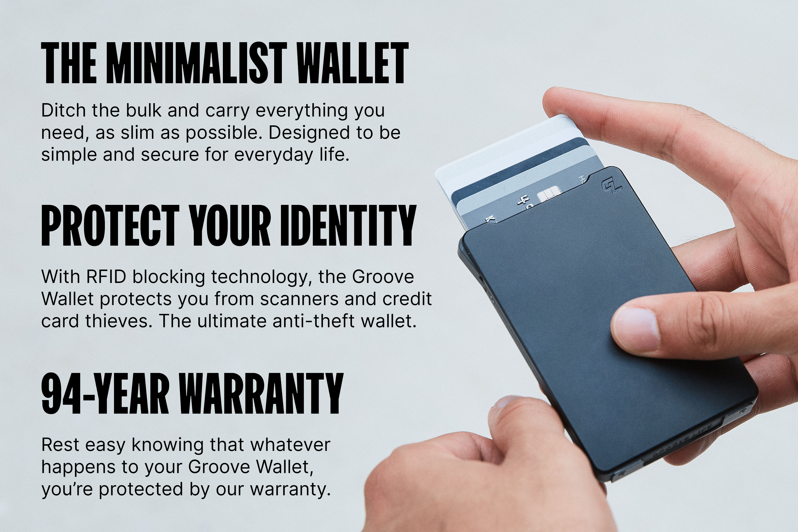 Groove Wallet® Carbon Fiber - Midnight Black