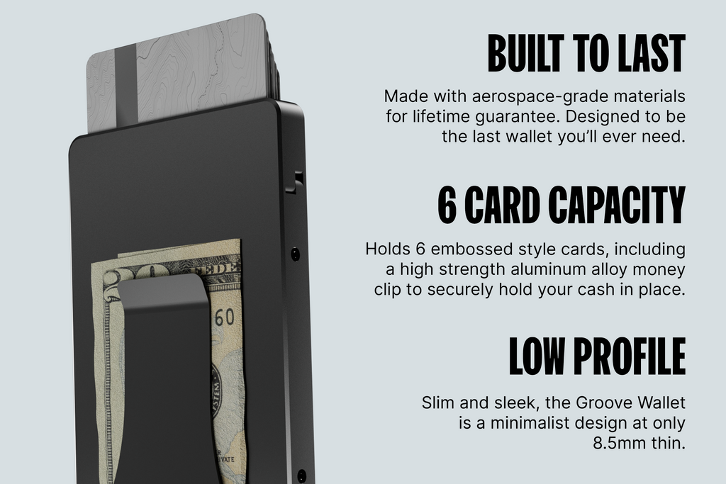 Groove Wallet® Carbon Fiber - Midnight Black
