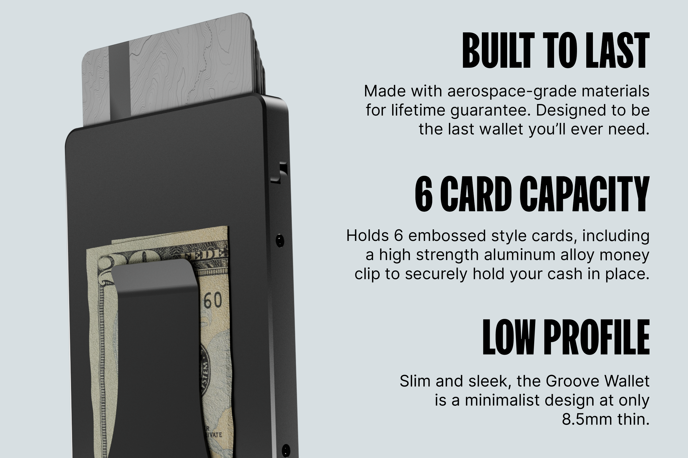 Groove Wallet® Carbon Fiber - Midnight Black