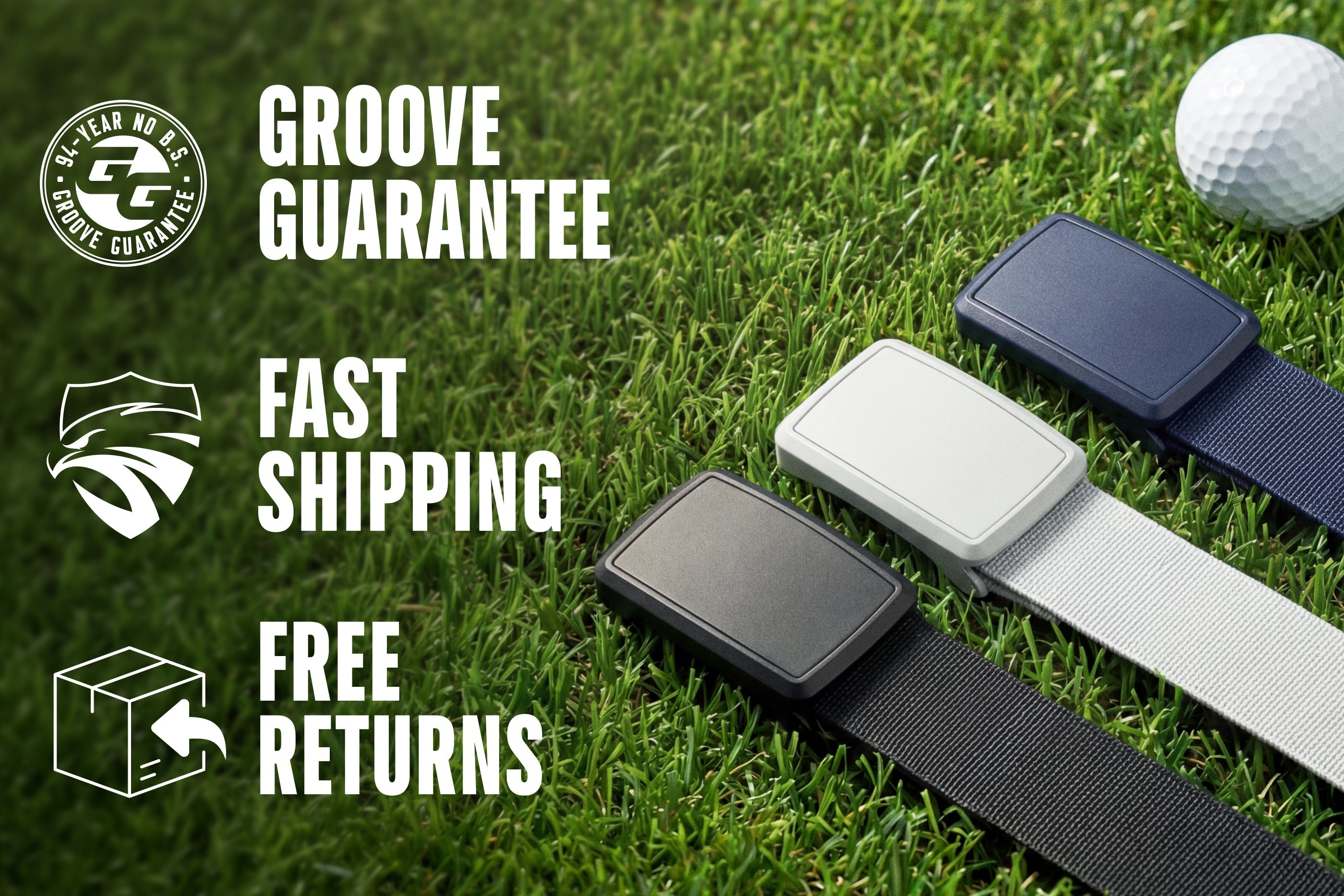 Groove Golf Belt Pro® - White