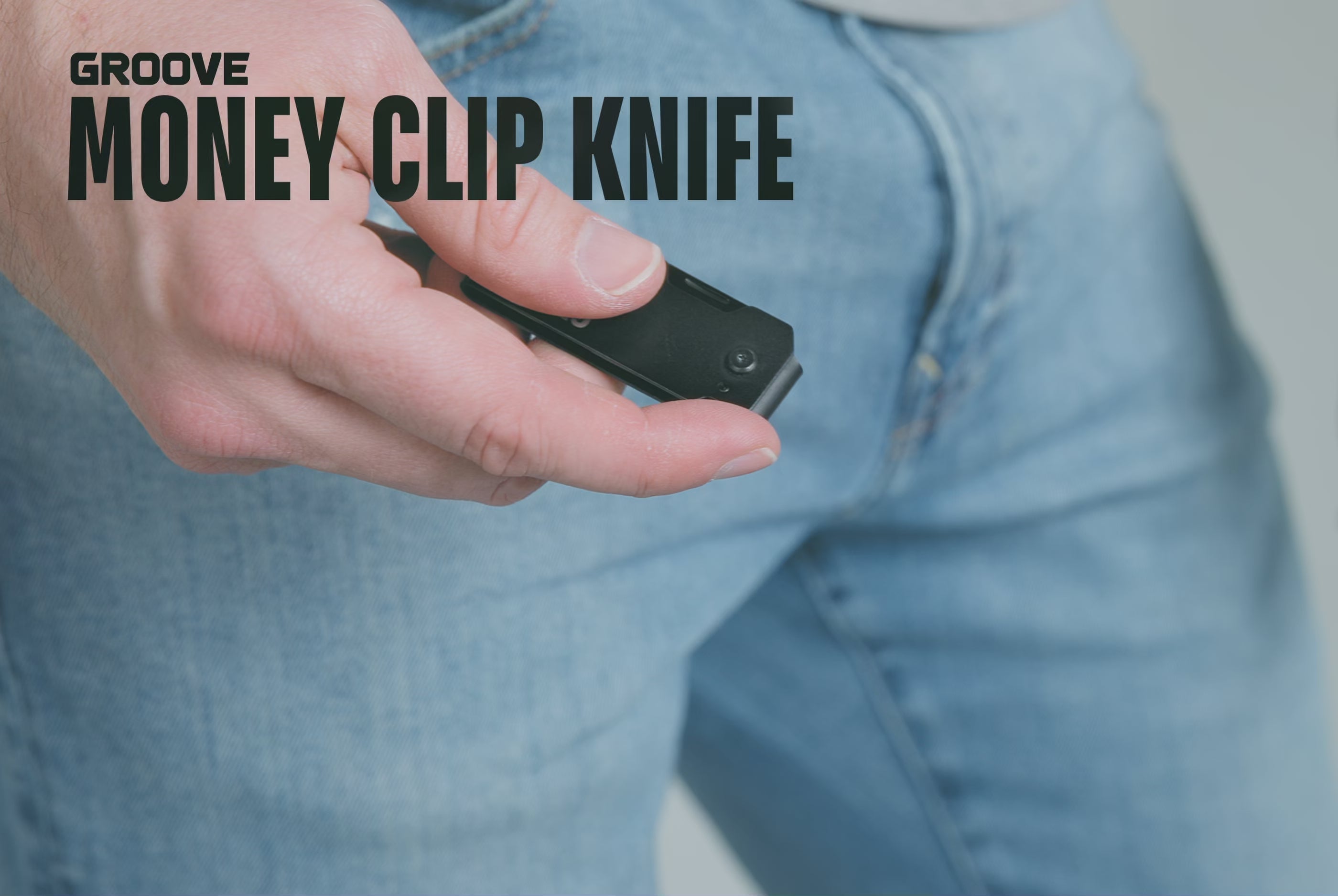 Groove® Money Clip Knife - Black