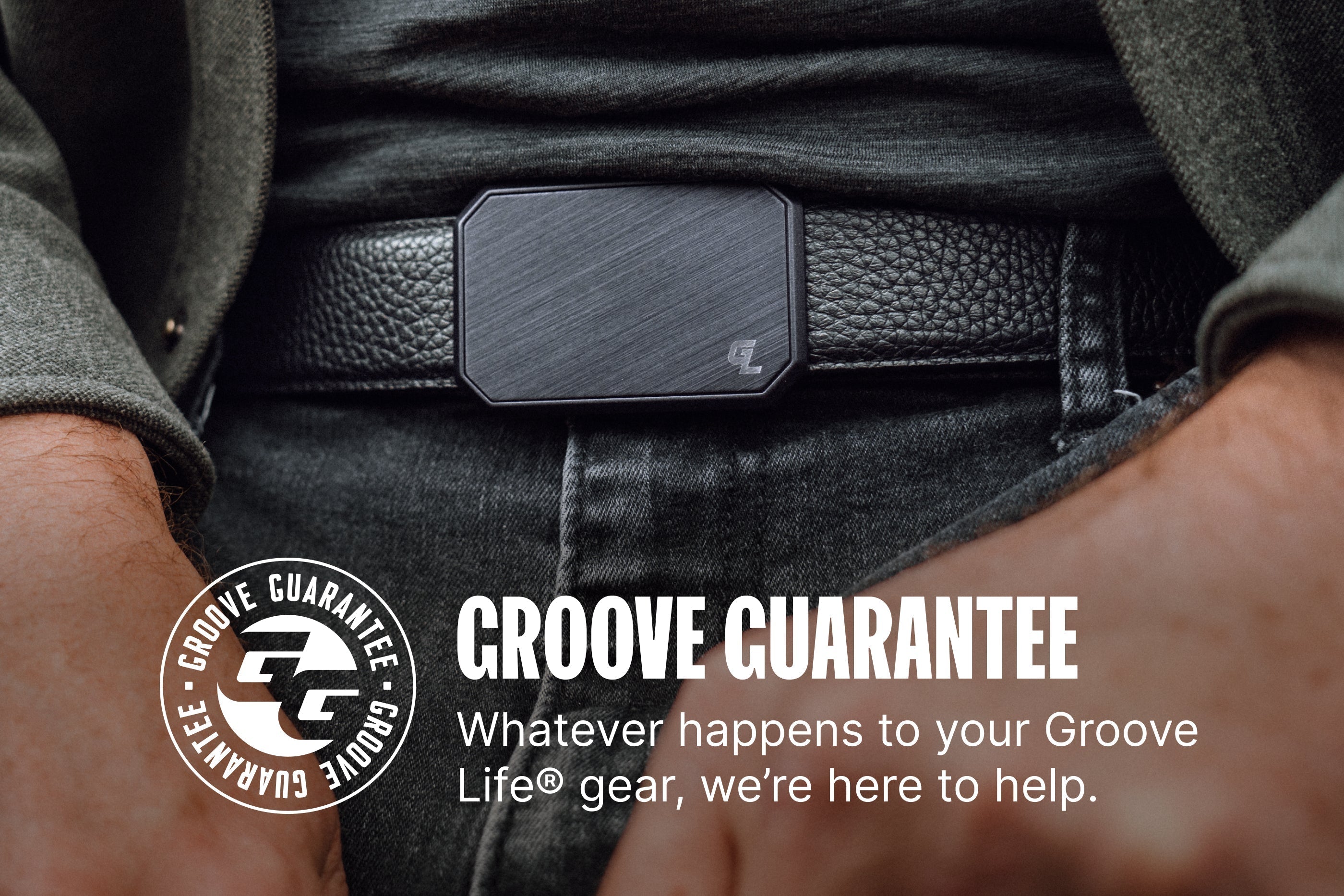 Groove Belt® Max Leather - Black
