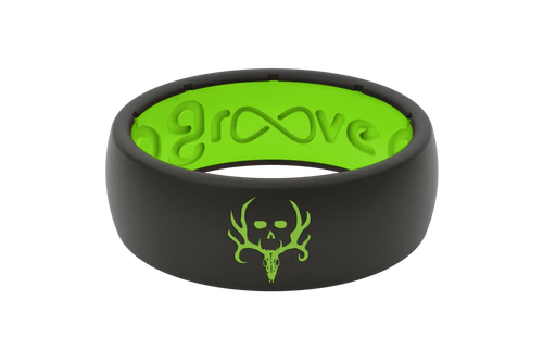 Bone Collector Black &amp; Green Ring