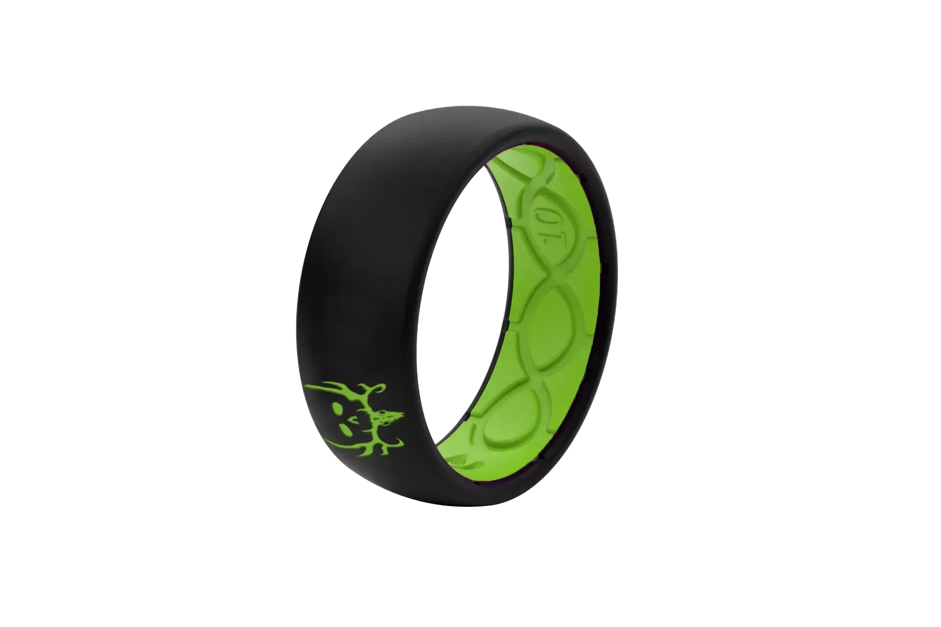 Bone Collector Black &amp; Green Ring