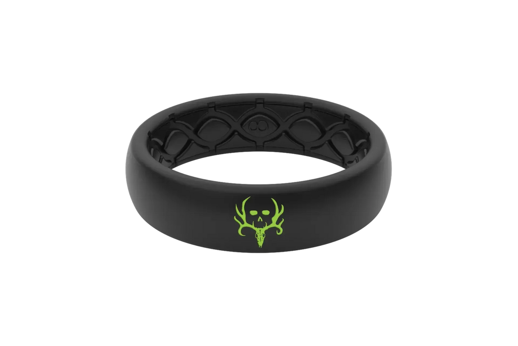 Bone Collector Midnight Black Thin Ring