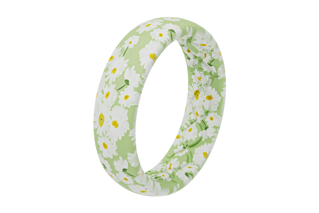April Daisies Thin Ring