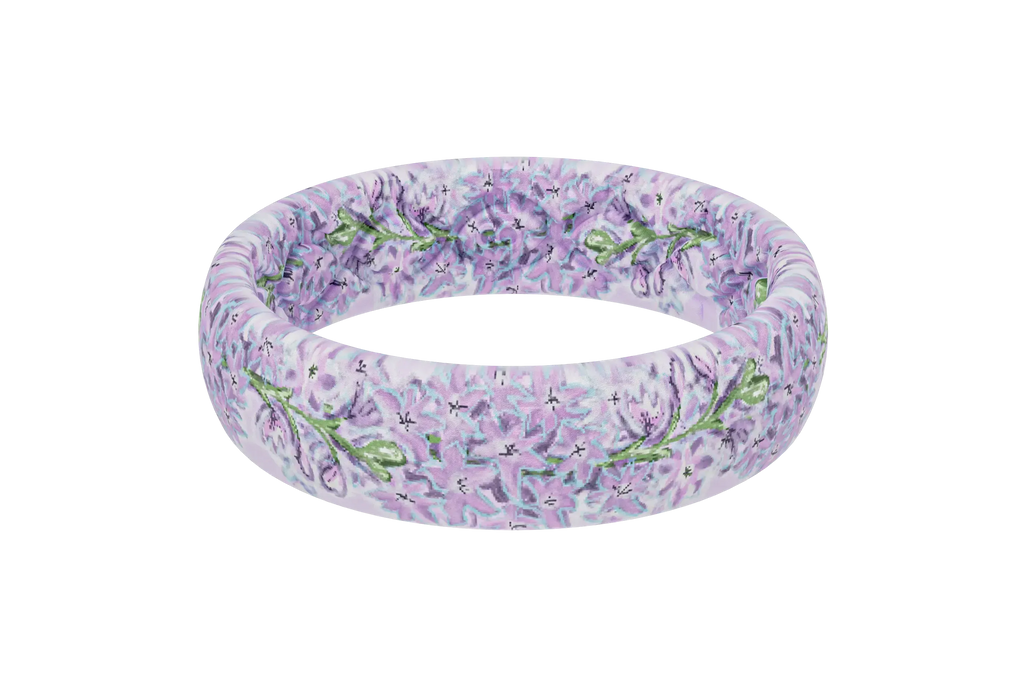 July Delphinium Thin Ring