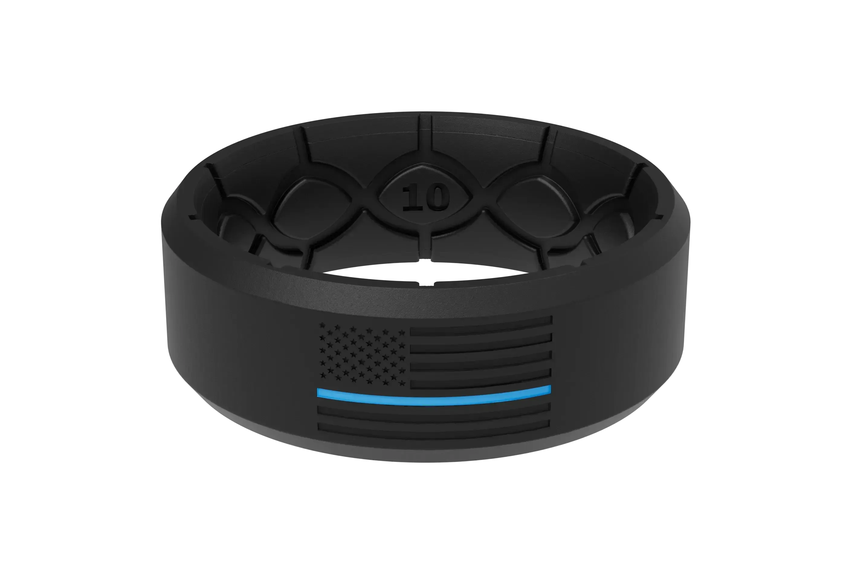 Edge Hero - Protector Black/Blue Line Ring