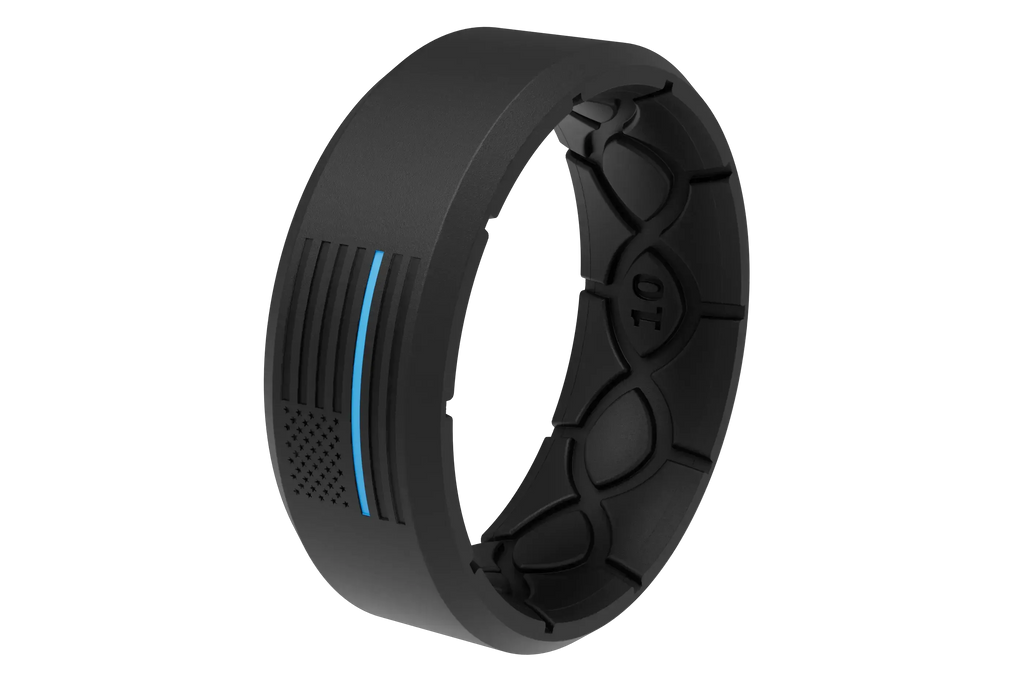 Edge Hero - Protector Black/Blue Line Ring