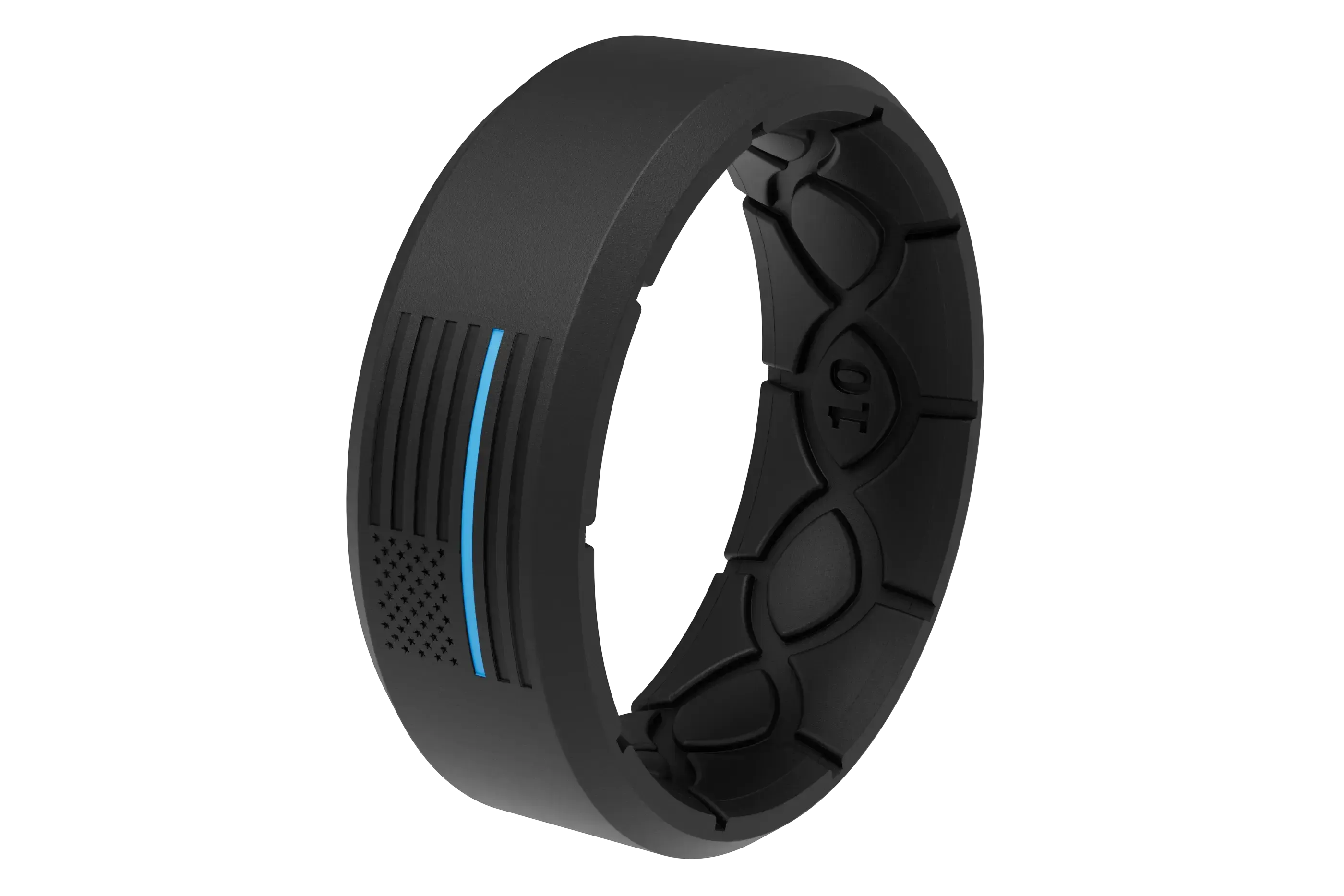 Edge Hero - Protector Black/Blue Line Ring