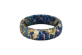 Blue Swirl Thin Ring