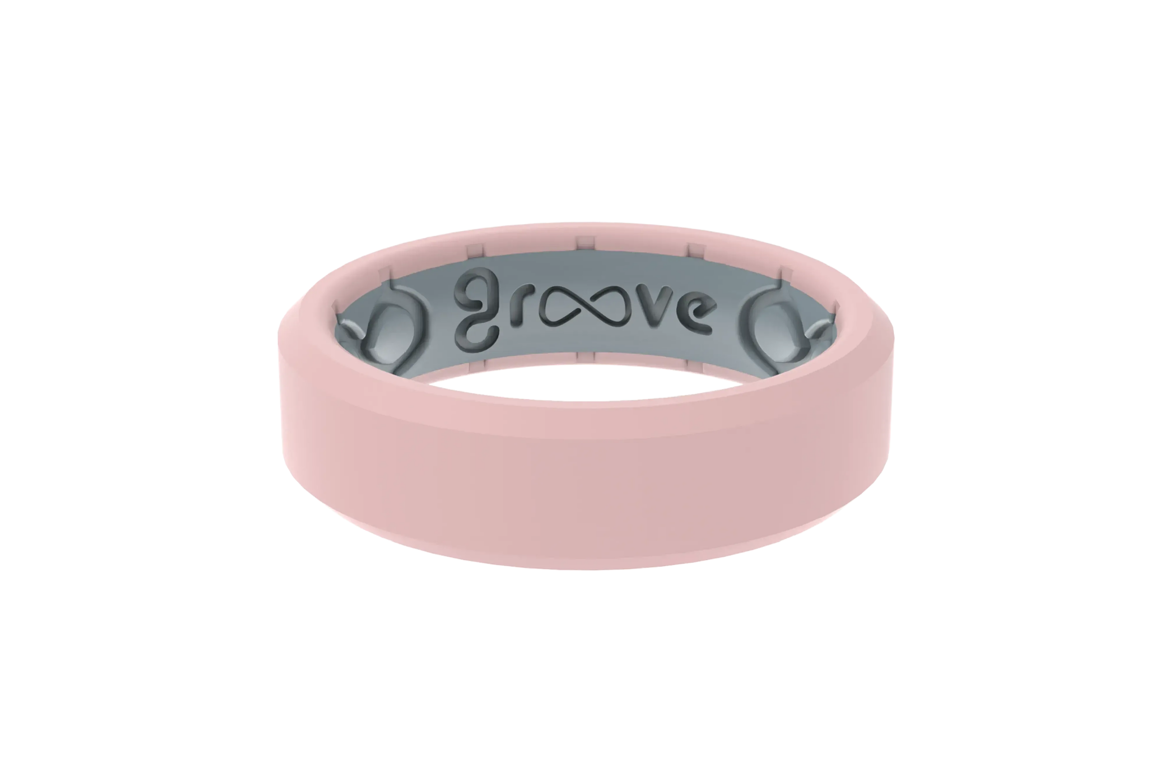 Edge Rose Quartz Thin Ring