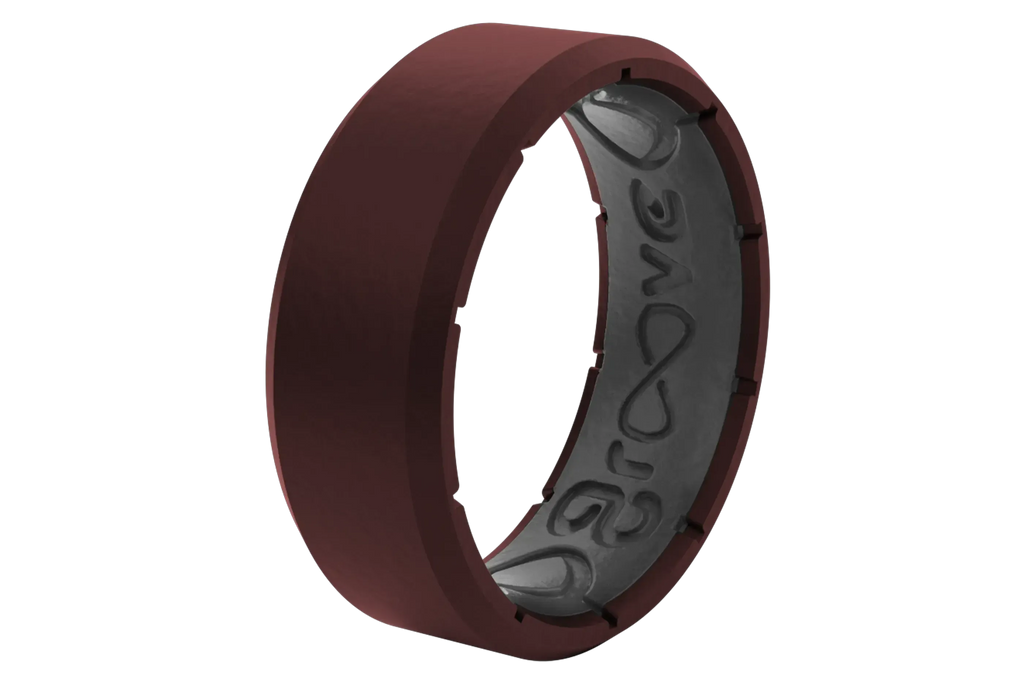 Edge Crimson &amp; Grey Ring