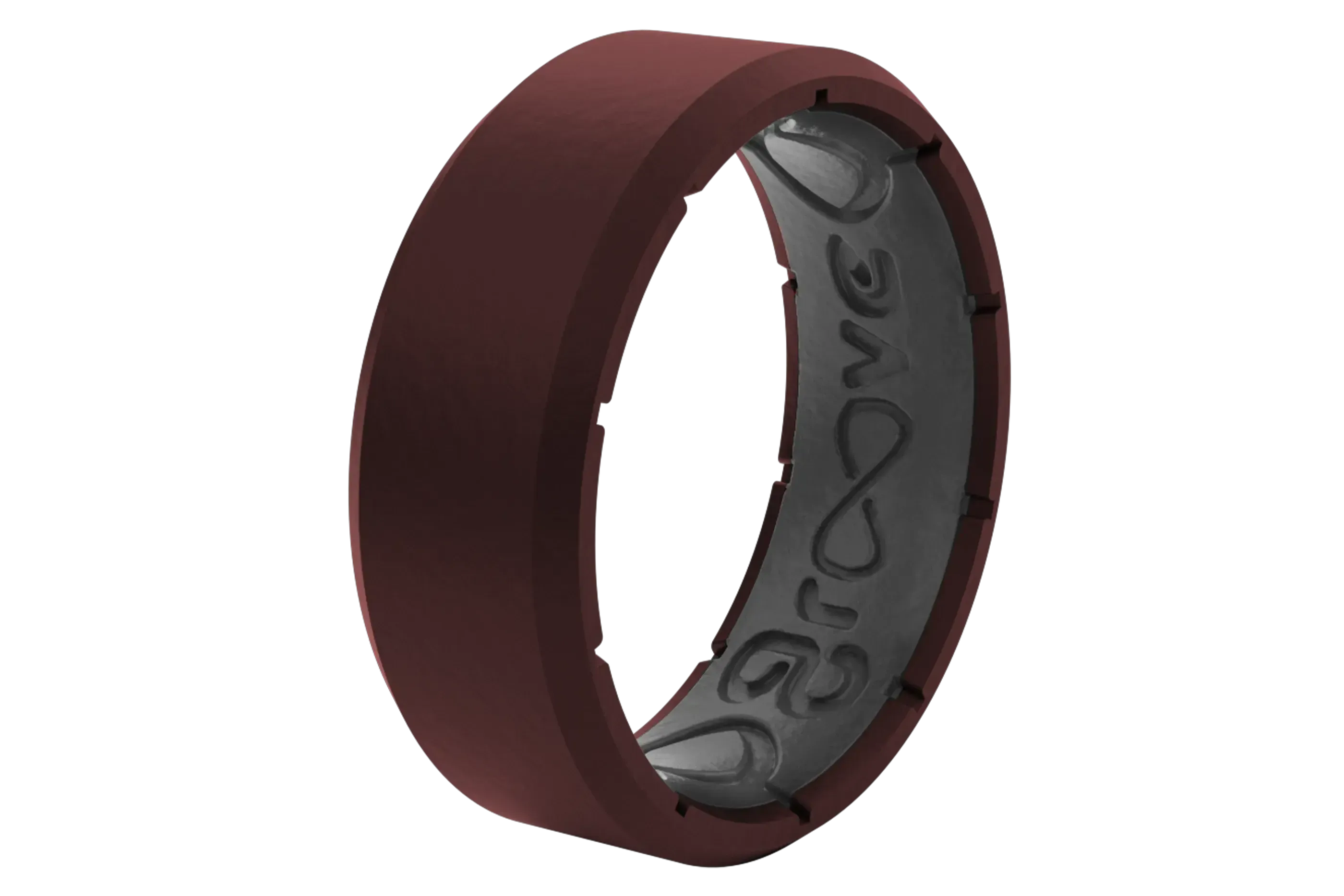Edge Crimson &amp; Grey Ring