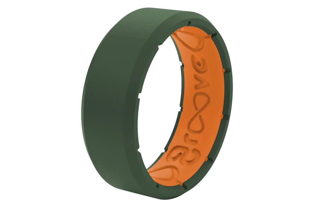 Edge Moss Green &amp; Orange Ring