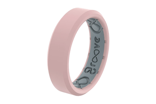 Edge Rose Quartz Thin Ring