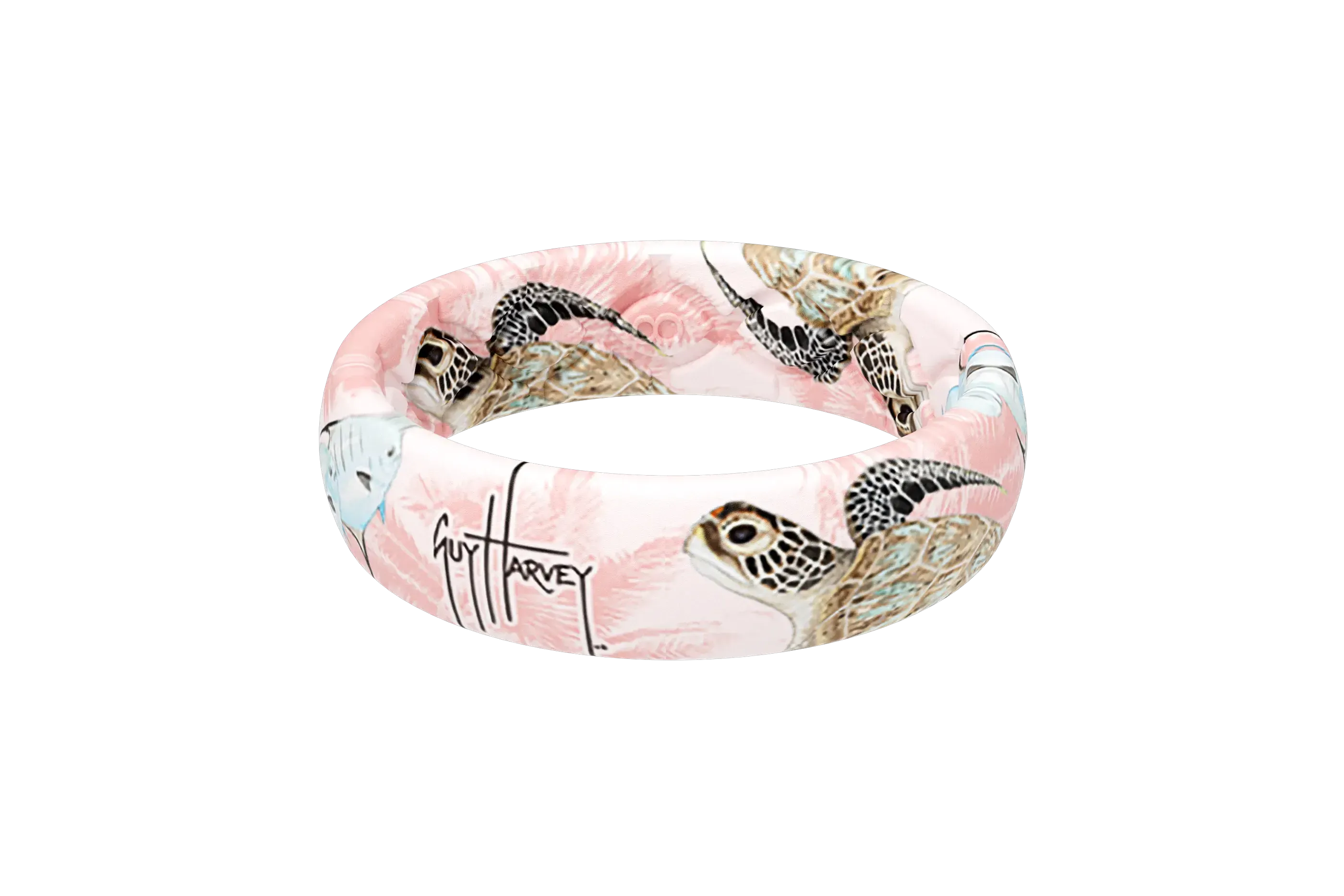 Guy Harvey Pink Sea Turtle Thin Ring