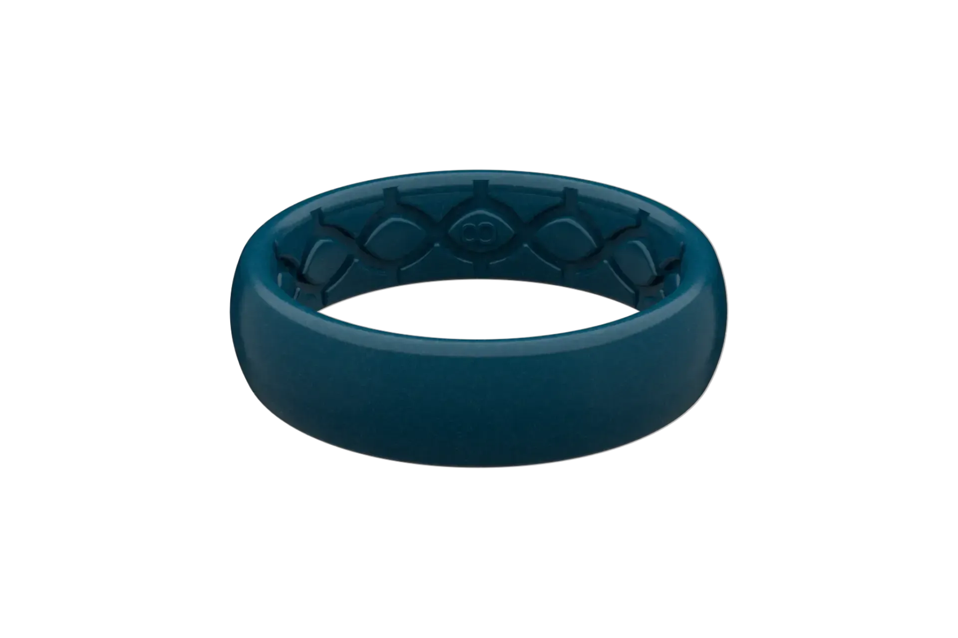 Satin Dark Ocean Thin Ring