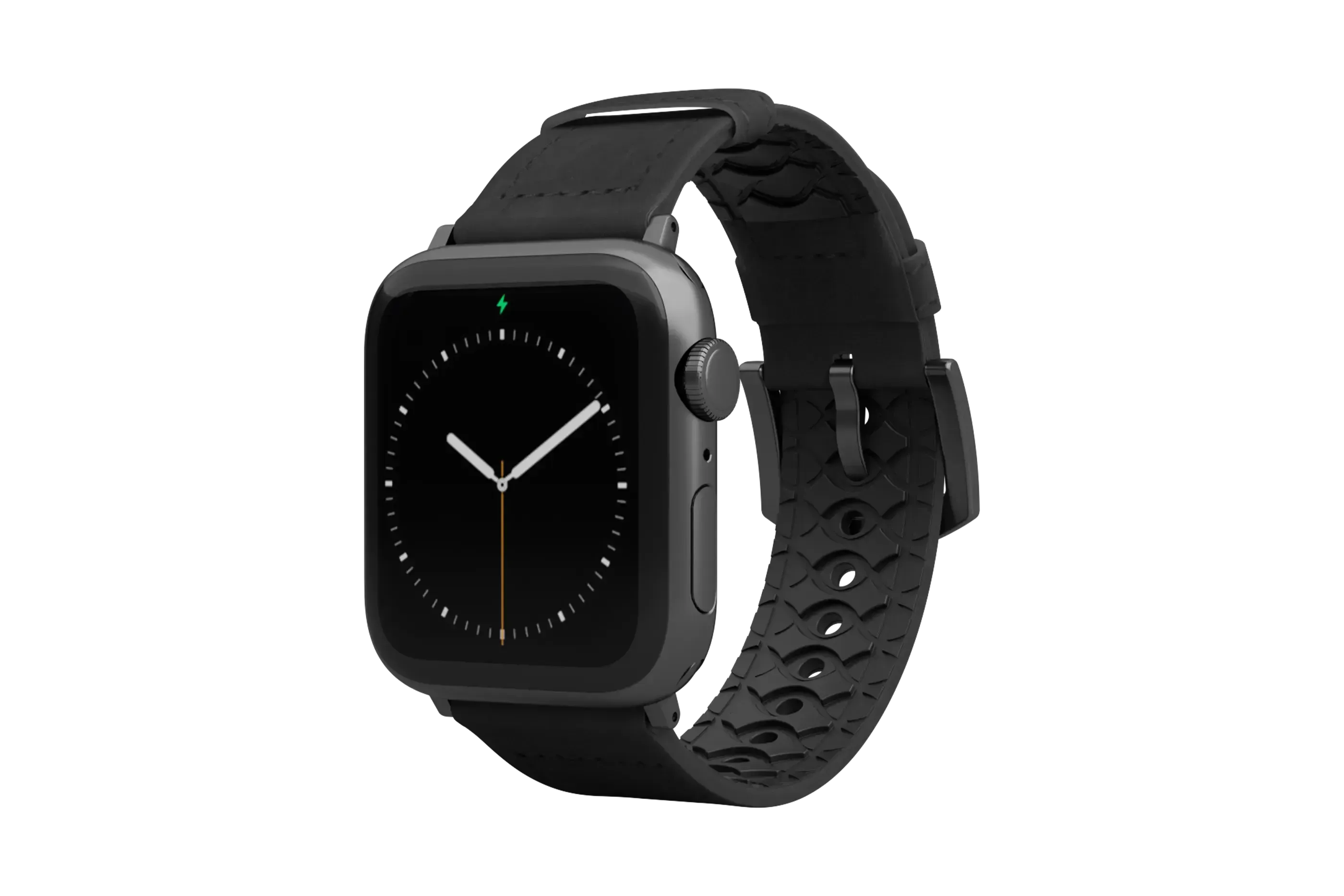 Vulcan Obsidian - Black Apple Leather Watch Band