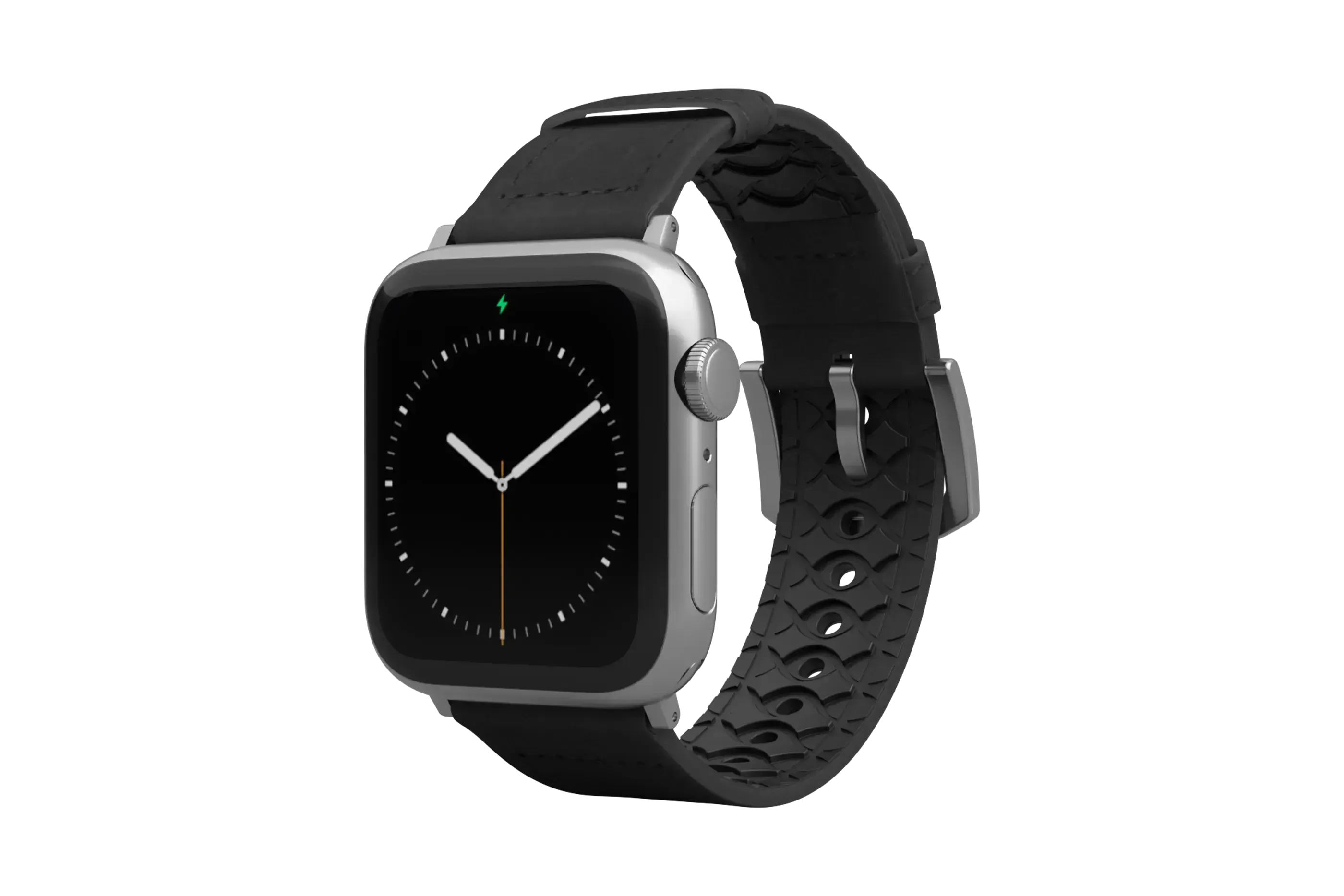 Vulcan Obsidian - Black Apple Leather Watch Band