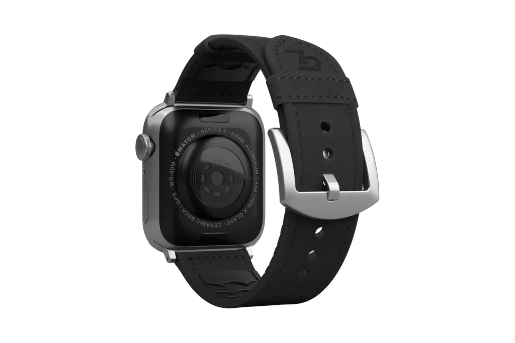 Vulcan Obsidian - Black Apple Leather Watch Band