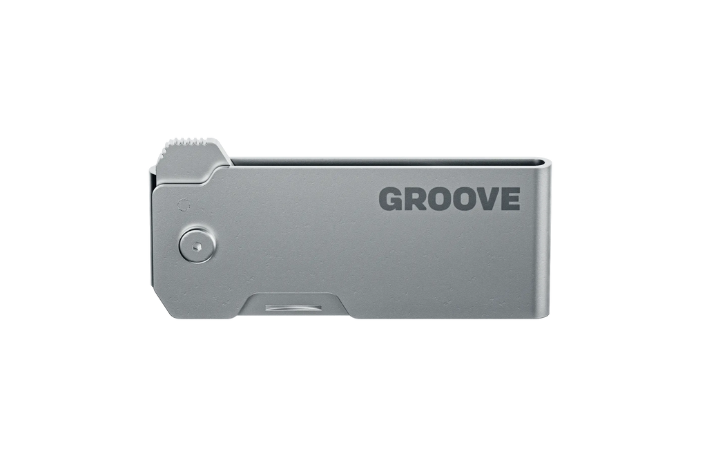 Groove® Money Clip Knife - Silver