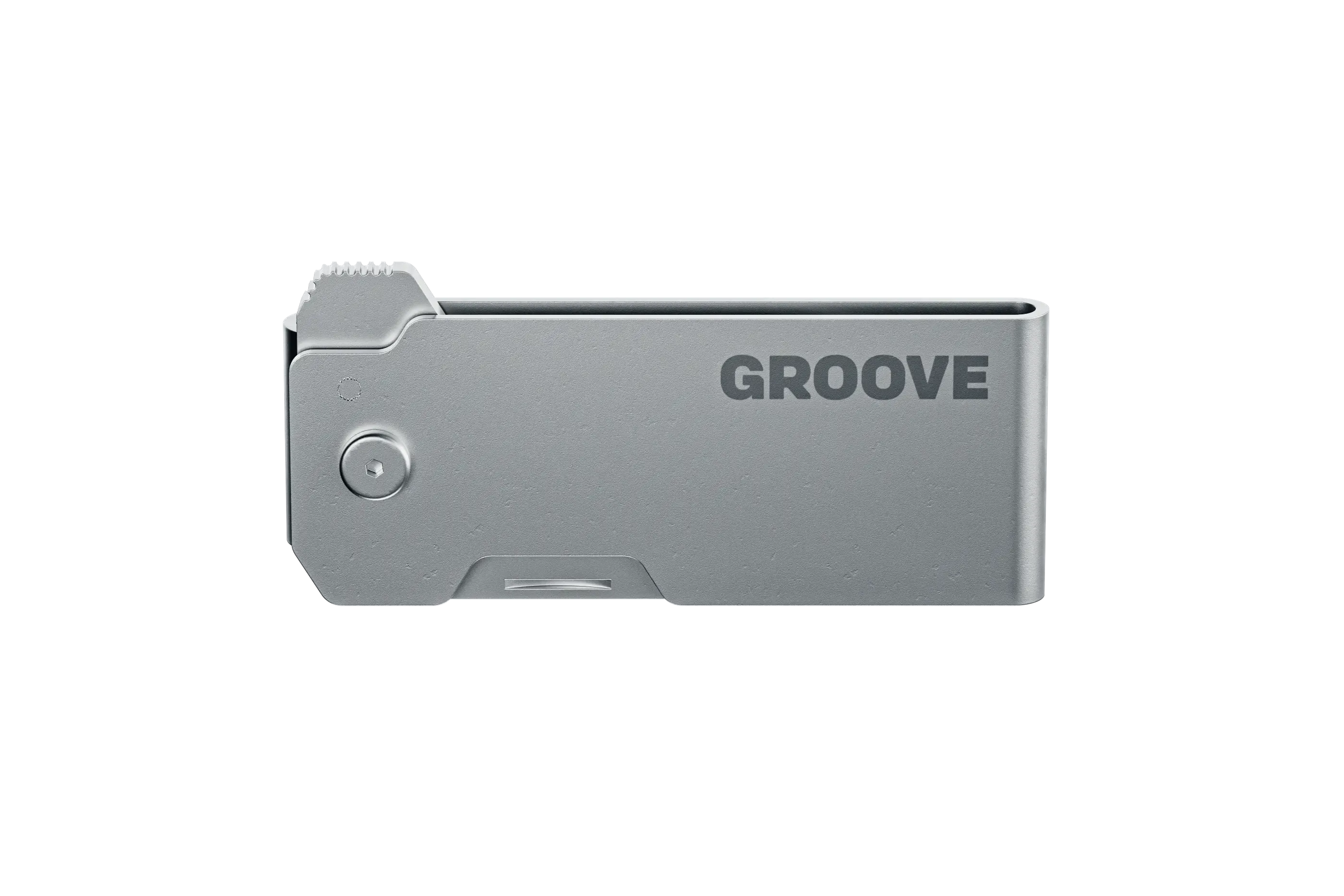 Groove® Money Clip Knife - Silver