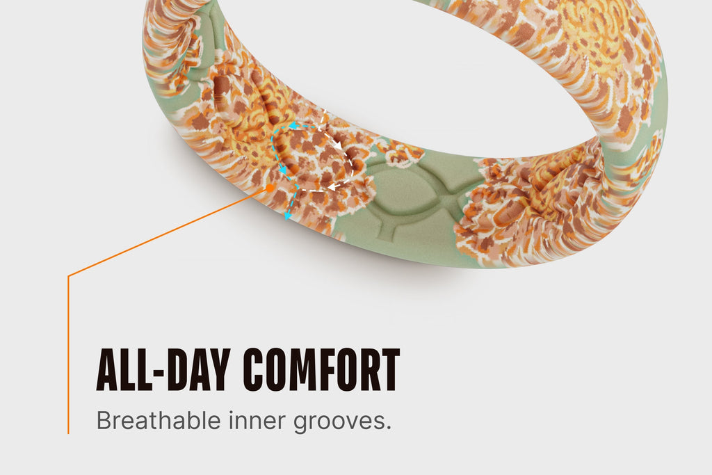 November Mums Thin Ring