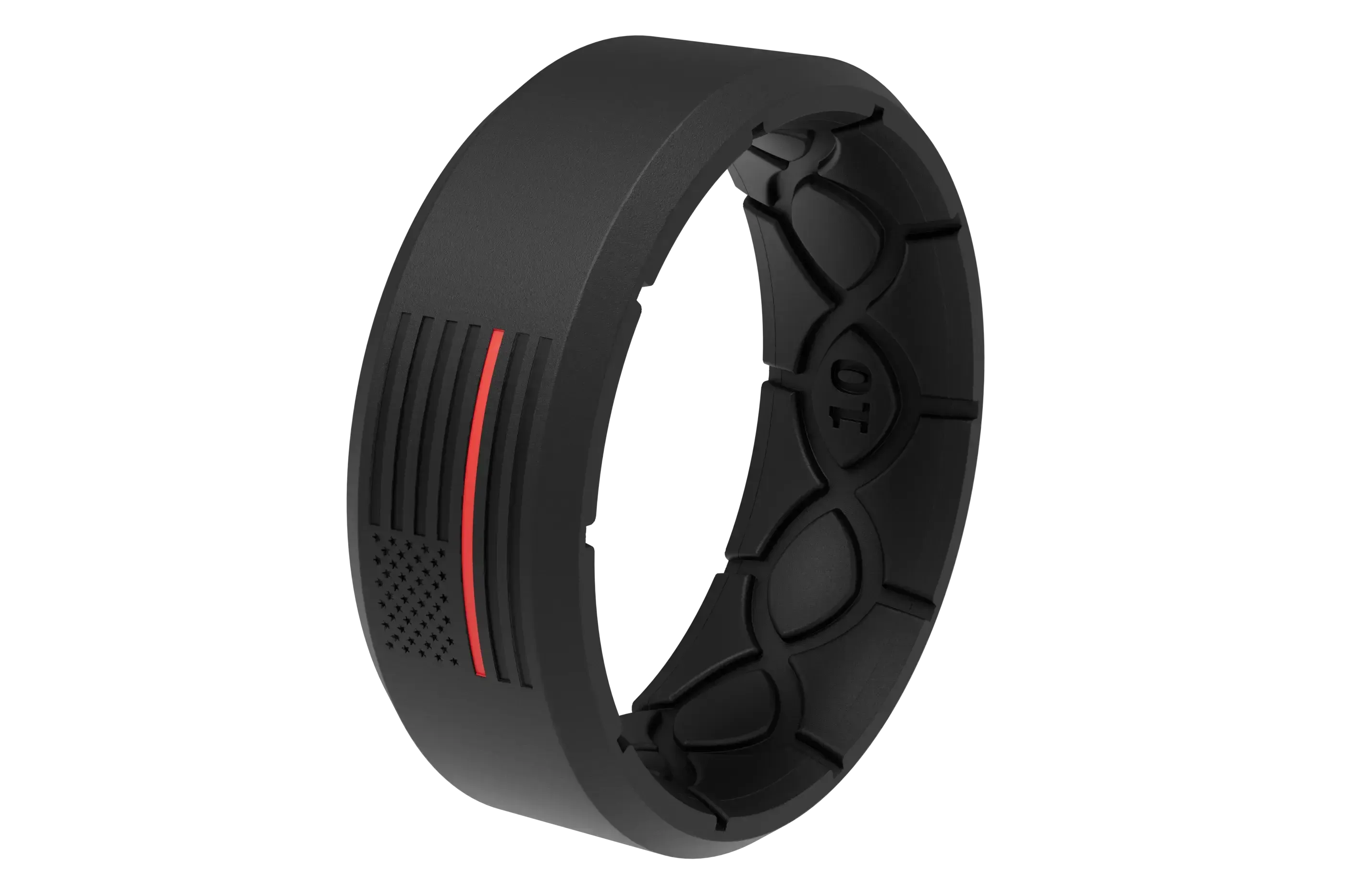 Edge Hero - Protector Black/Red Line Ring