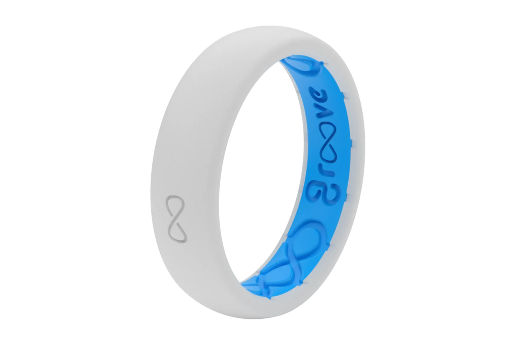 Solid Snow Thin Ring