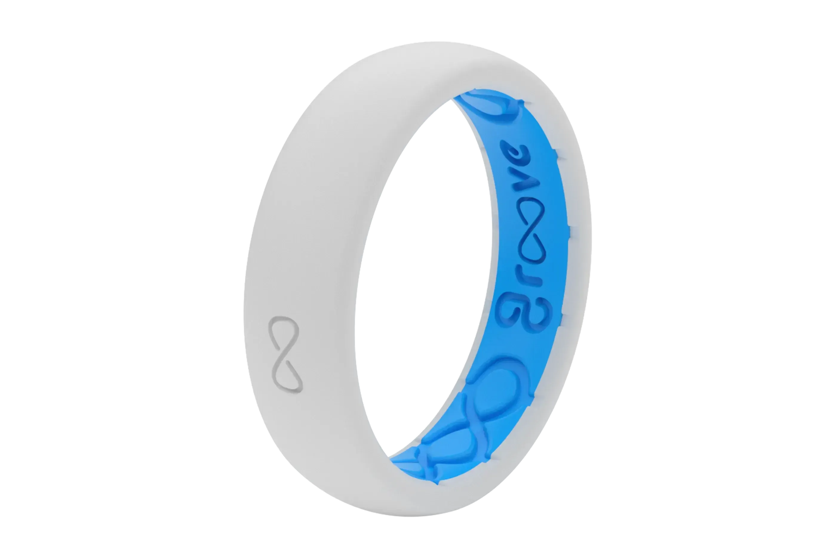 Solid Snow Thin Ring