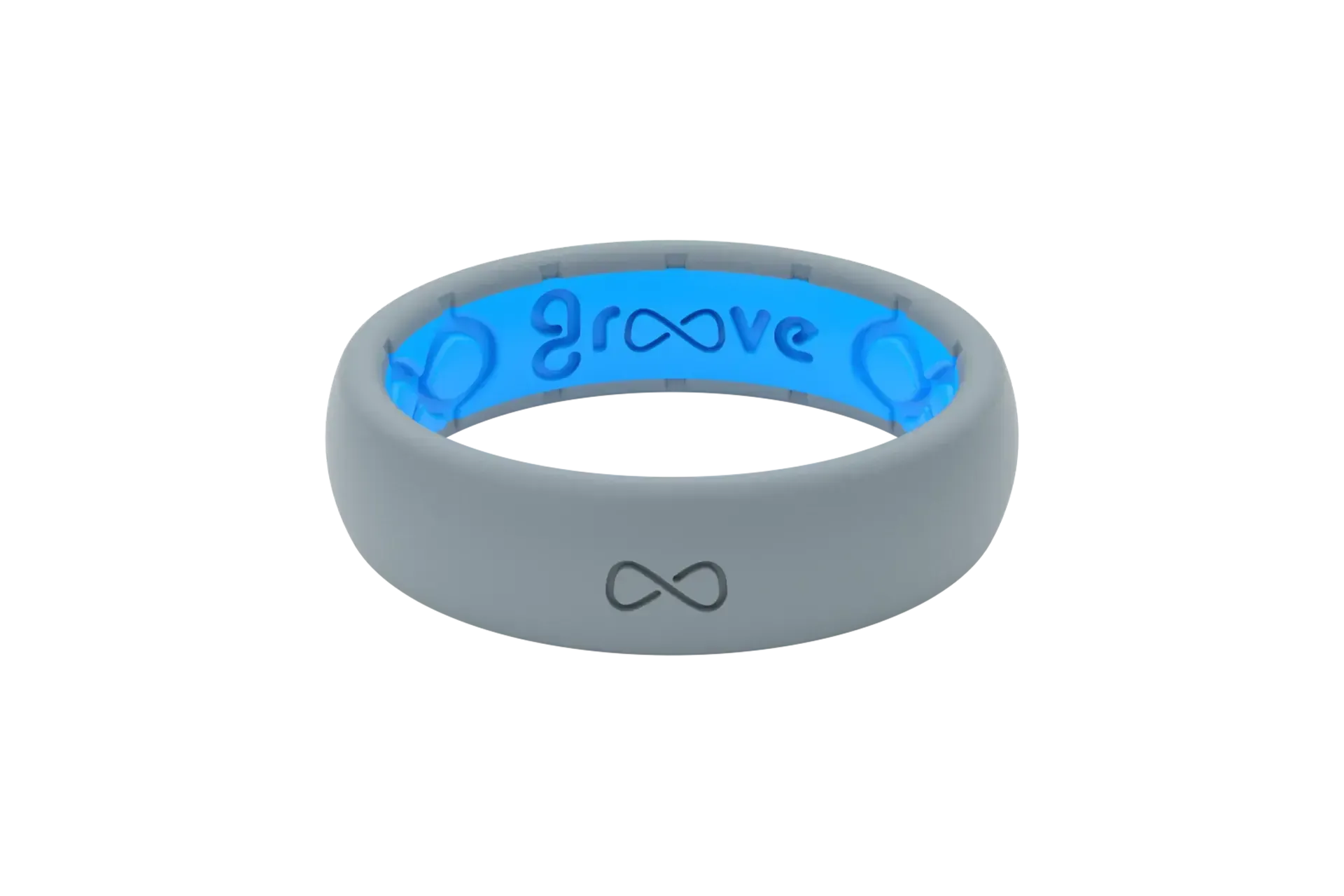 Solid Storm Grey Thin Ring