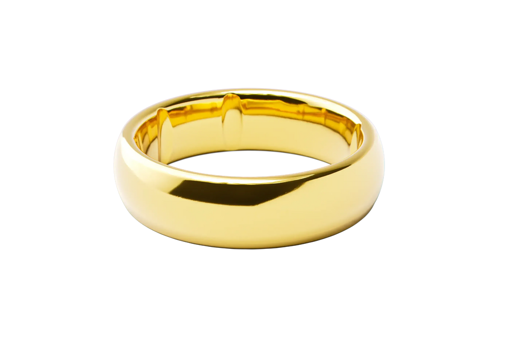 Groove Ring® Tungsten 6mm - 24k Gold