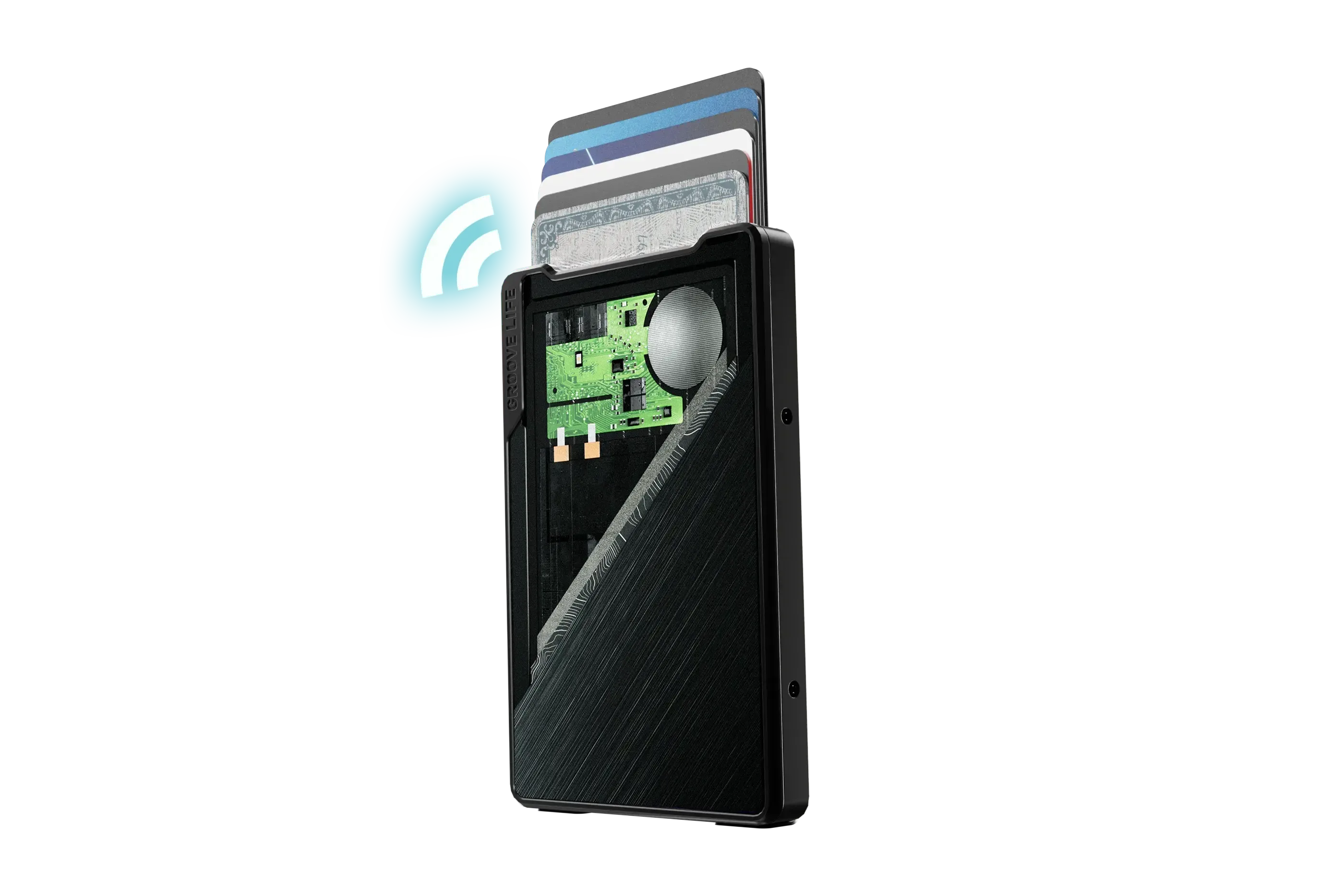 Groove Smart Wallet Trace - Midnight Black