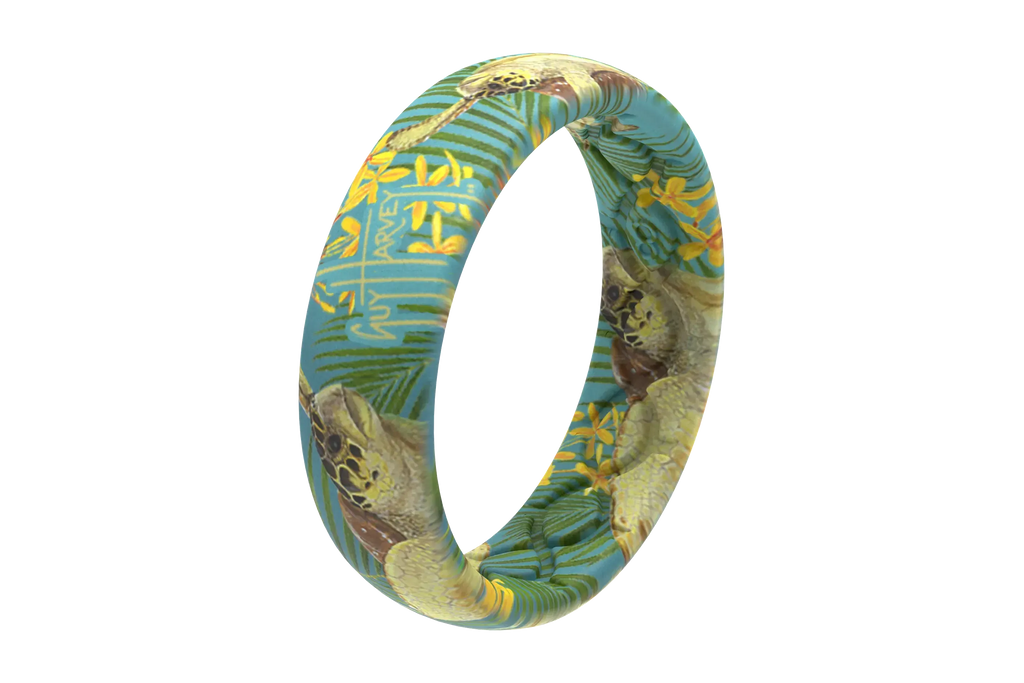 Guy Harvey Tropical Turtle Thin Ring