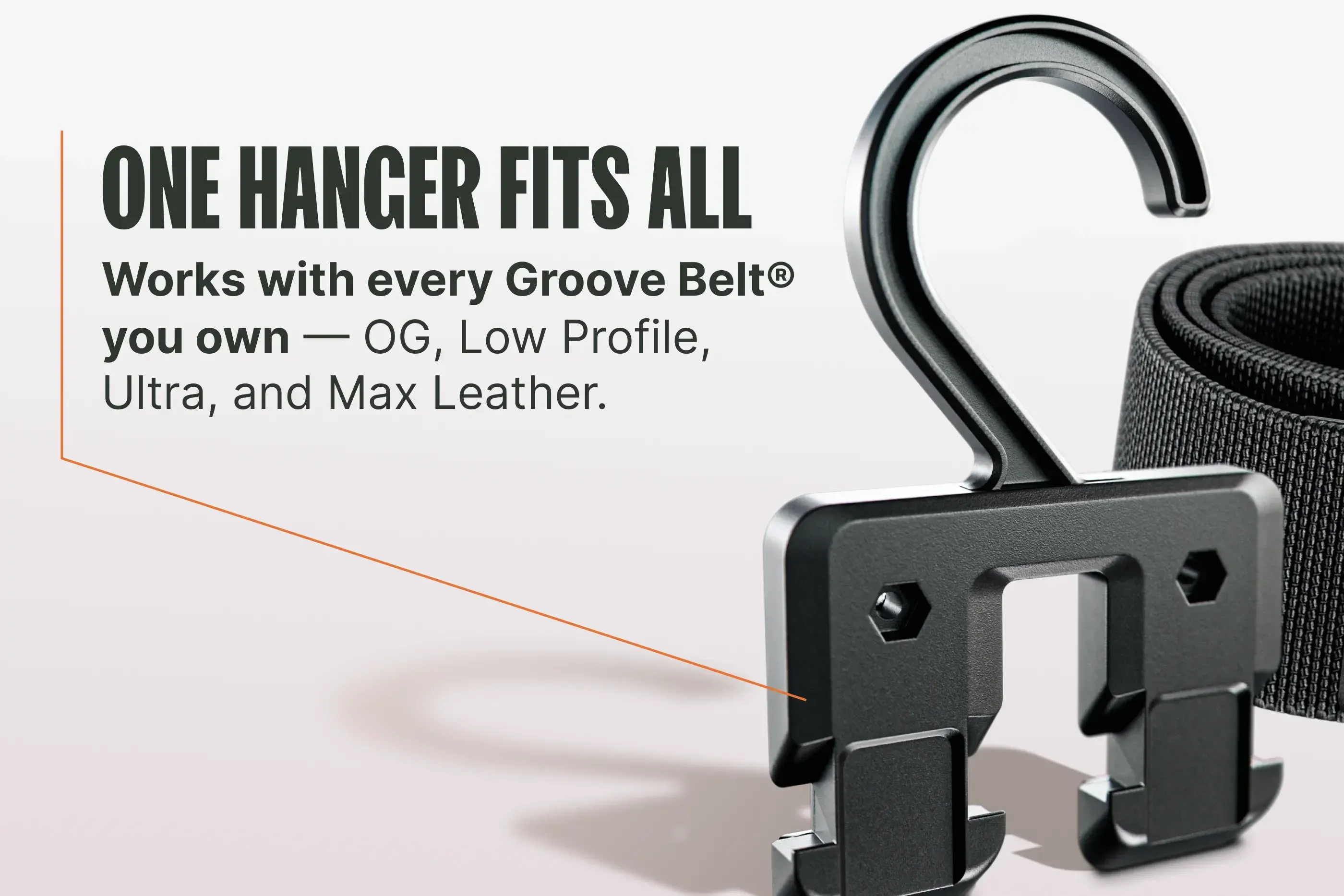 Groove Belt® Hanger
