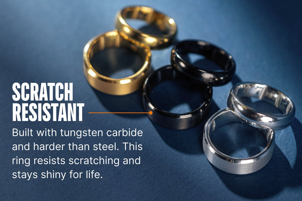 Groove Ring® Tungsten 6mm - 24k Gold