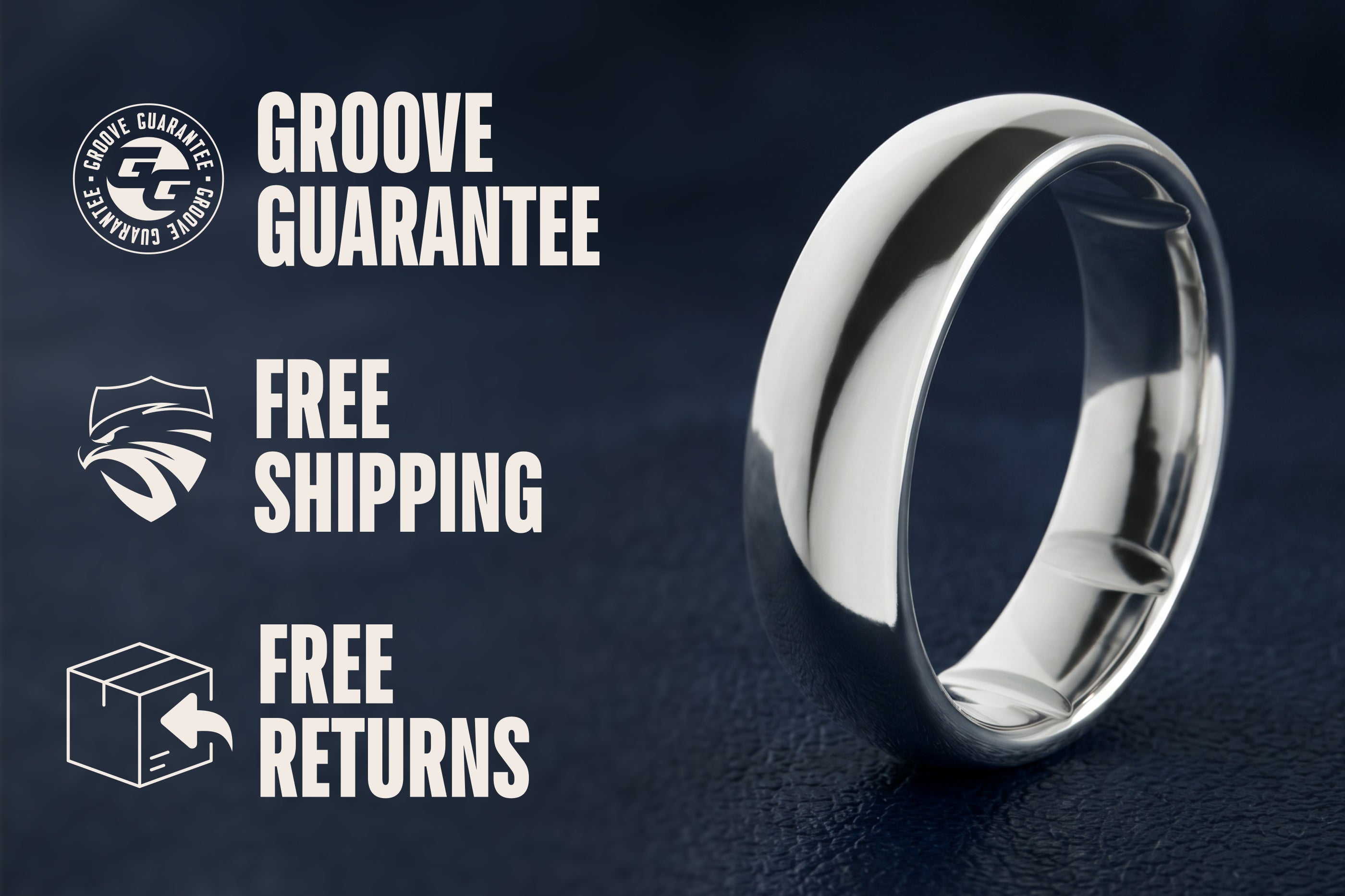 Groove Ring® Tungsten 6mm - 24k Gold