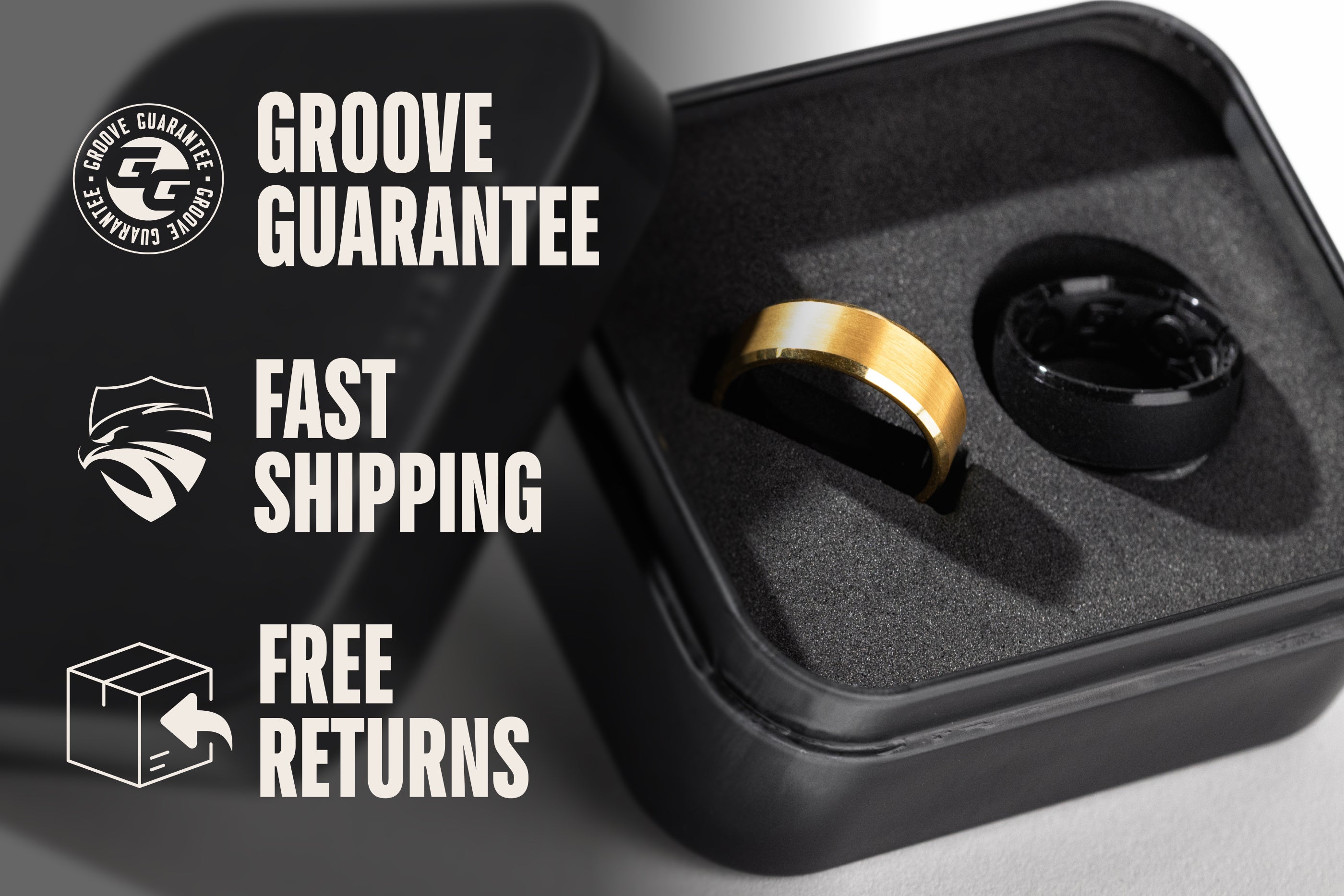 Groove Ring® Tungsten - Black