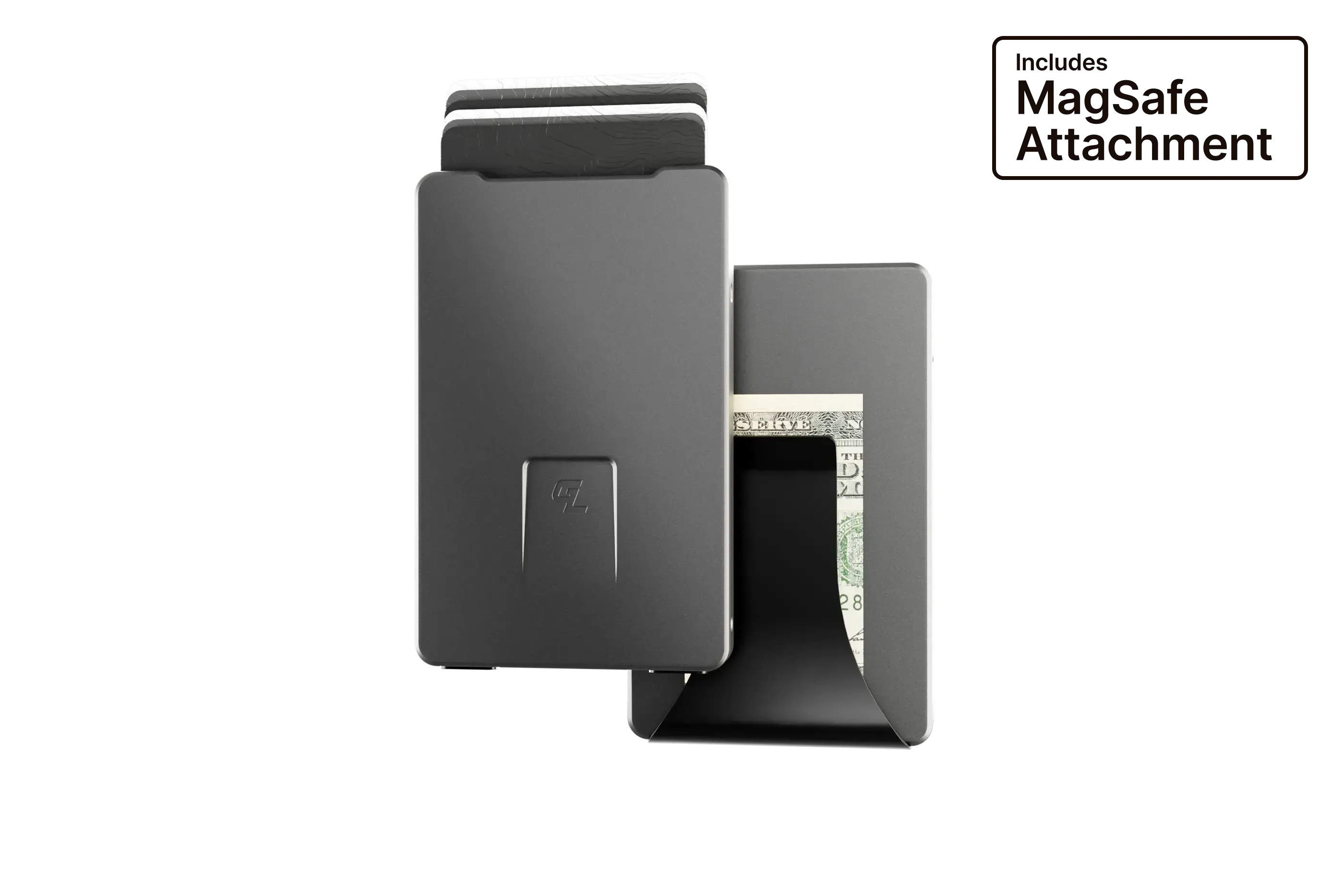 Groove Wallet® with MagSafe Plate - Gun Metal