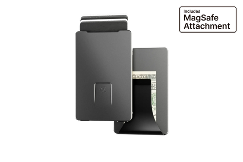 Groove Wallet® with MagSafe Plate - Gun Metal