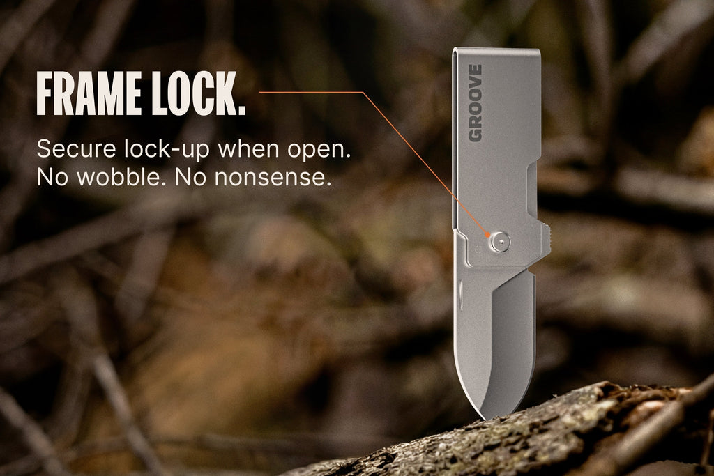 Groove® Money Clip Knife - Black