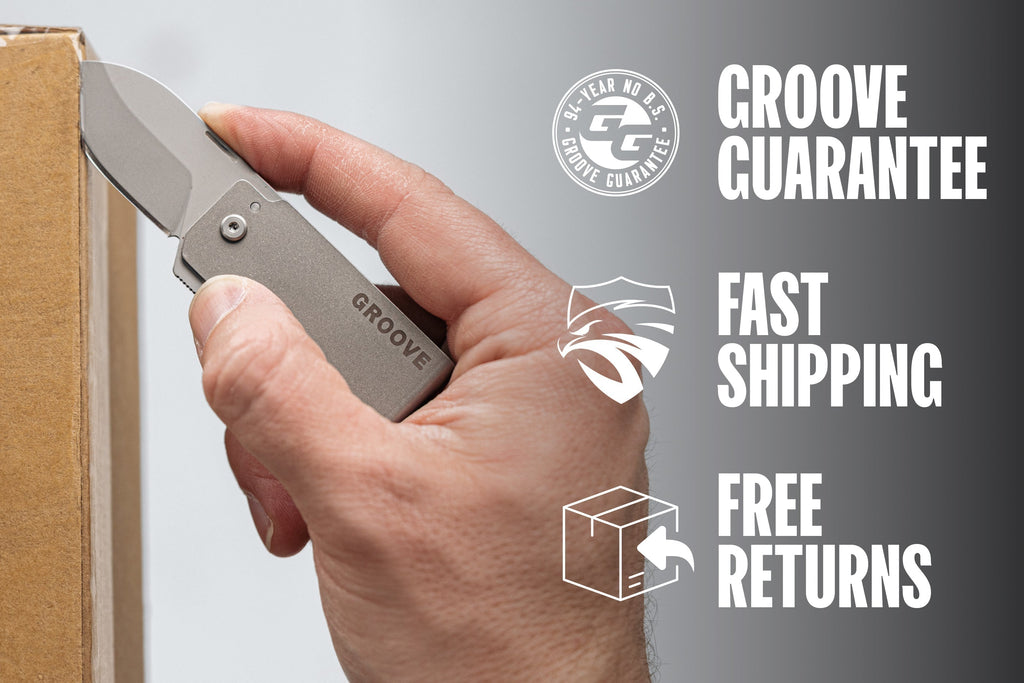 Groove® Money Clip Knife - Black