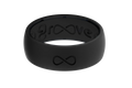 Solid Midnight Black Ring