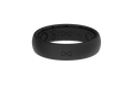Solid Midnight Black Thin Ring